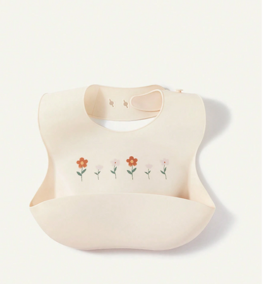 Silicone Bib with Food Catcher for Babies