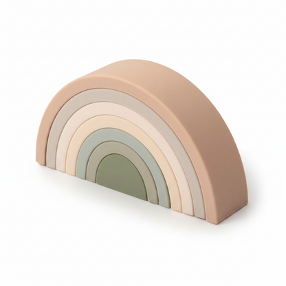 Silicone Rainbow Stacking Toy