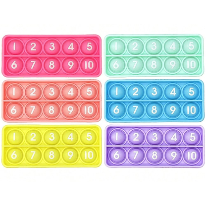 طقم ألواح بوب إت للأرقام 1-10 - 6 قطع
