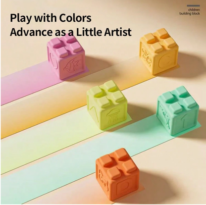 Discovery Silicone Montessori Baby Blocks - Pack of 8