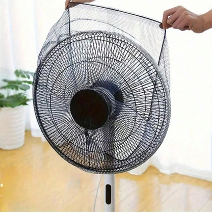 Stretchable Mesh Fan Guard – Child Finger Protection & Dust Cover (Reusable & Washable)