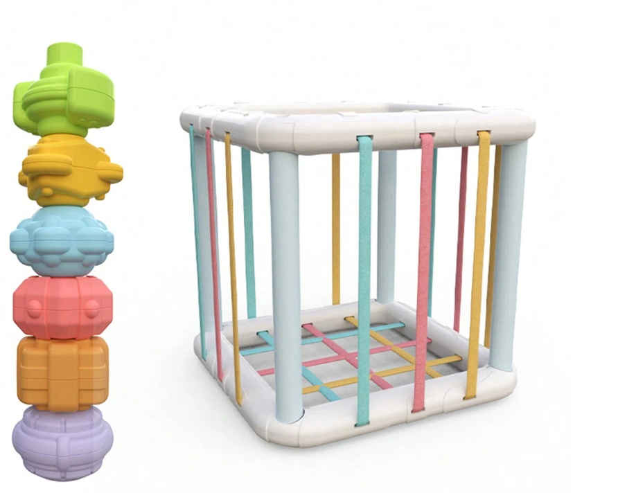 4-in-1 Baby Shape Sorting Educational Toy Box