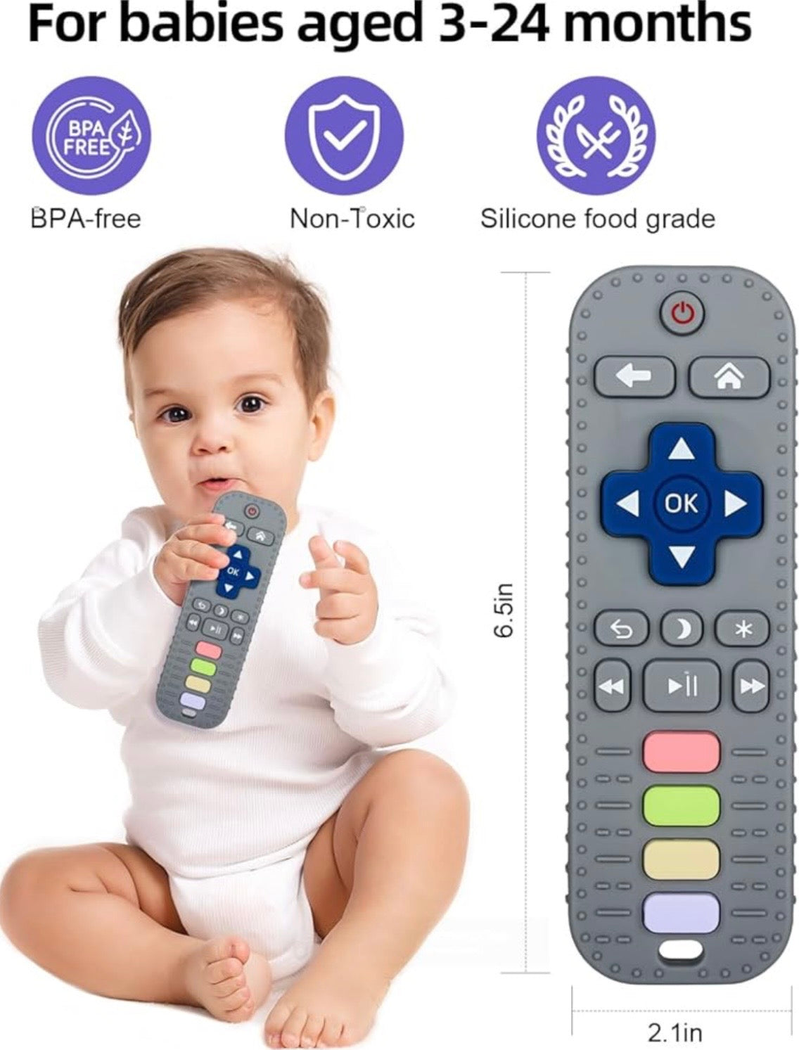Colourful Baby Remote Teether