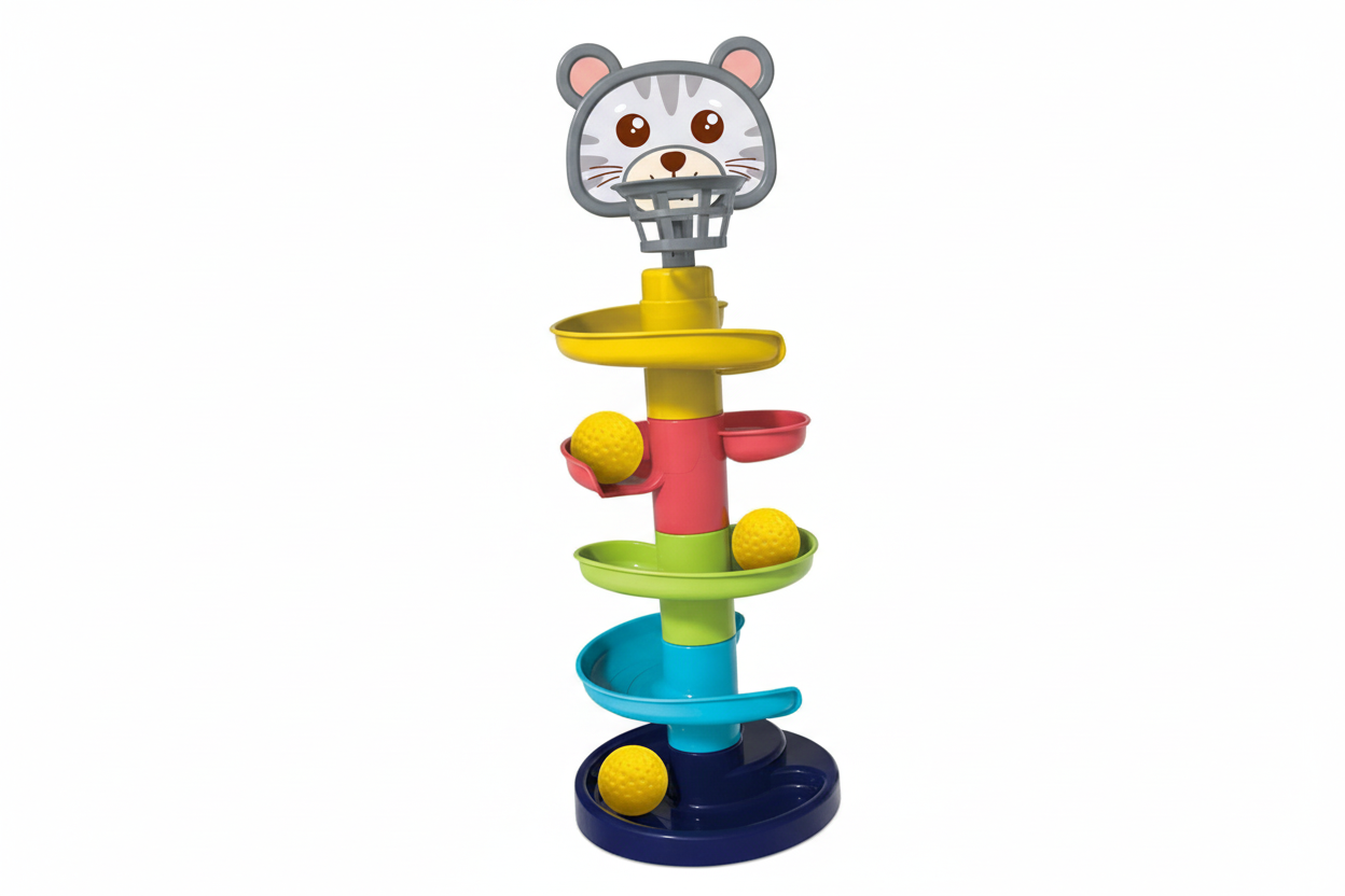 Ball Rolling Track Toy Preschool Learning Ramp Activity for Toddler