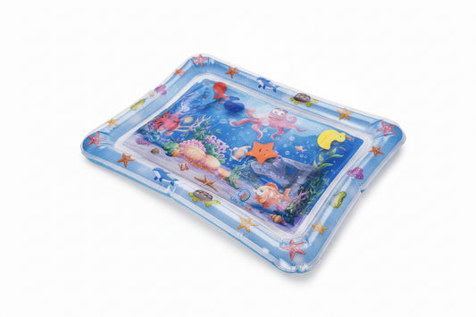 Inflatable Water Play Mat for Babies – Ocean Theme Tummy Time Activity Mat (70 × 50 cm)