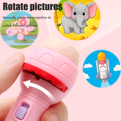 2-in-1 Flashlight Projector for Kids