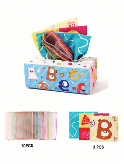 Montessori Sensory Tissue Box Toy for Babies