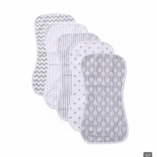 Baby Unisex Burp Cloths - Pack of 5