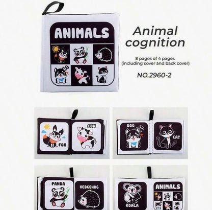 Black & White Baby Books – Soft Educational Set (Pack of 3)