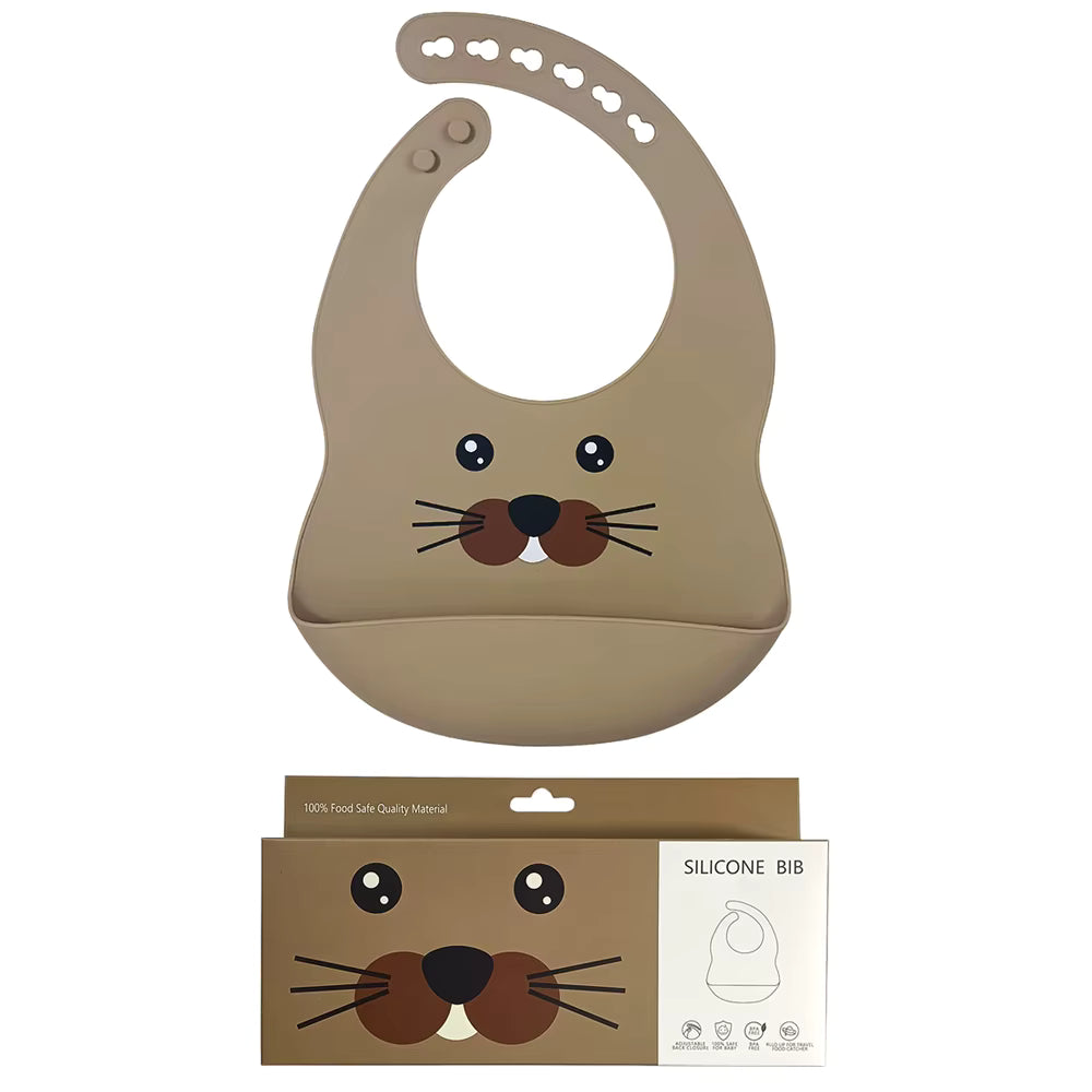 Cute Seal Silicone Baby Bib