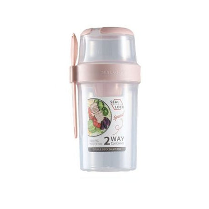 Leakproof Kids Food Container – 2-Layer with Spoon & Handle