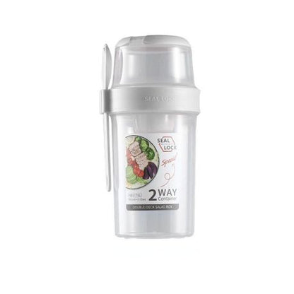 Leakproof Kids Food Container – 2-Layer with Spoon & Handle