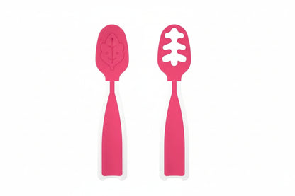 Baby Self-Feeding Spoons – Set of 2 Silicone