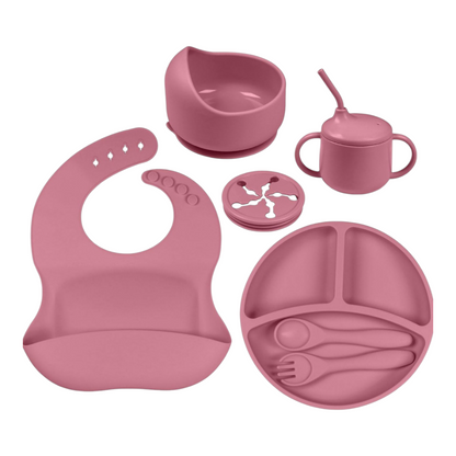 Silicone Feeding Set product image showing safe and cute design for babies