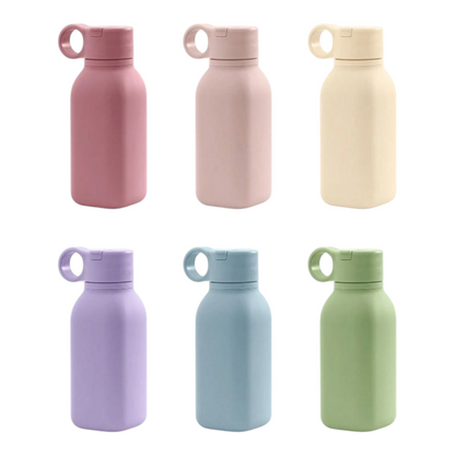 Silicone Water Bottle 450ml product image showing safe and cute design for babies
