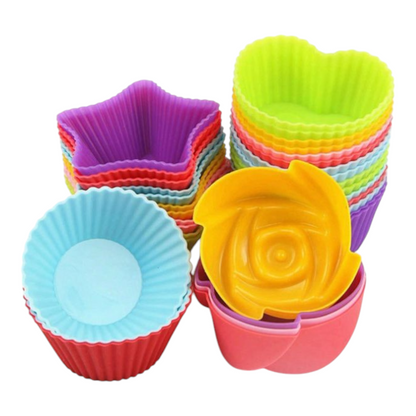 Kids Silicone Molds For Baking (Pack of 24) product image showing safe and cute design for babies