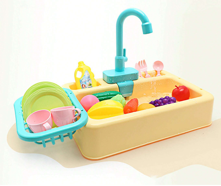 Kids Kitchen Toy Set – Real Sink with Water Circulation