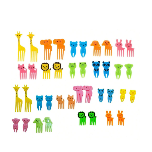 Cute Animal Food Picks for Kids (Pack of 50)