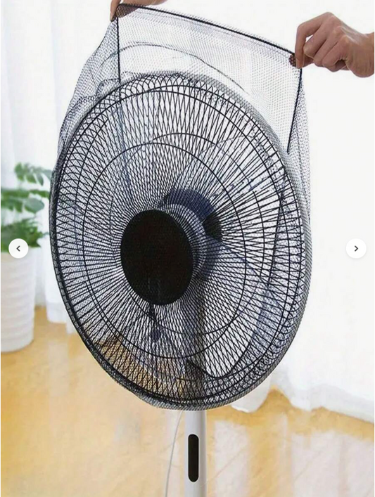 Stretchable Mesh Fan Guard – Child Finger Protection & Dust Cover (Reusable & Washable)