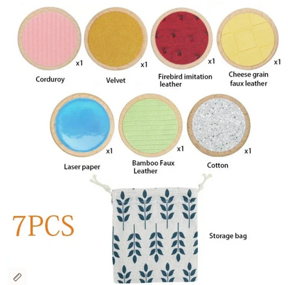 Touch and Feel Sensory Discs - Montessori Set for Babies and Toddlers