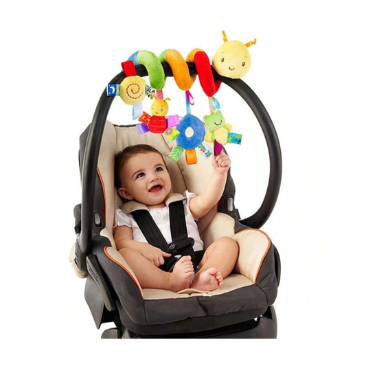 Spiral Plush Crib Toy – Hanging Rattle