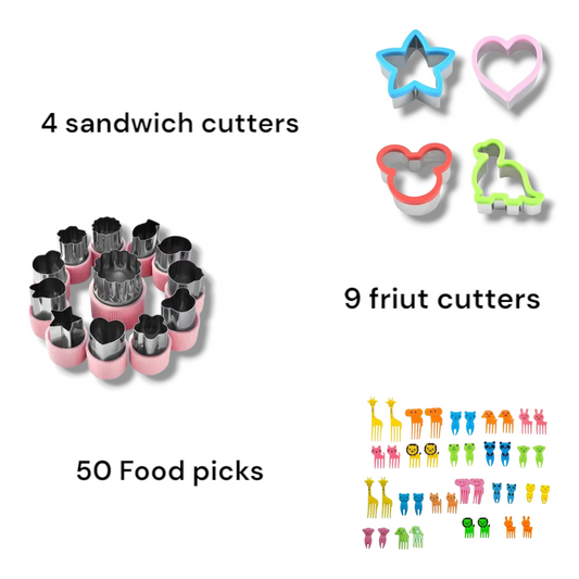 Kids Bento Lunch Bundle – Fun Food Cutter Set