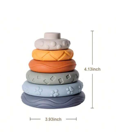 7-Layer Baby Stacking Tower Sensory Toy